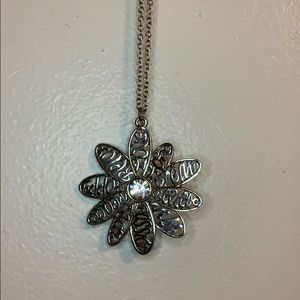 Silver Flower Necklace